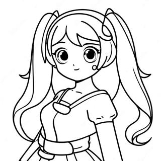 Miku Coloring Page 4366-3612