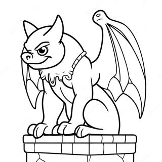 Fantasy Gargoyle Coloring Page 43674-34870