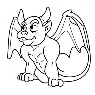 Fantasy Gargoyle Coloring Page 43674-34872