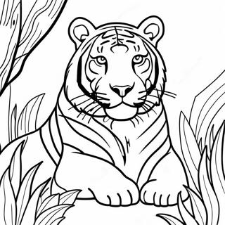 Majestic Endangered Tigers Coloring Page 43704-34897