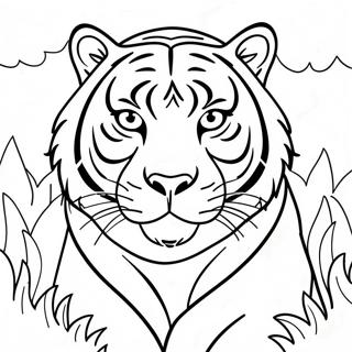 Majestic Endangered Tigers Coloring Page 43704-34898