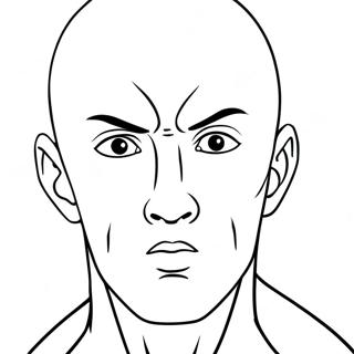 Saitama S Serious Face Coloring Page 43724-34914