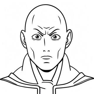 Saitama S Serious Face Coloring Page 43724-34916