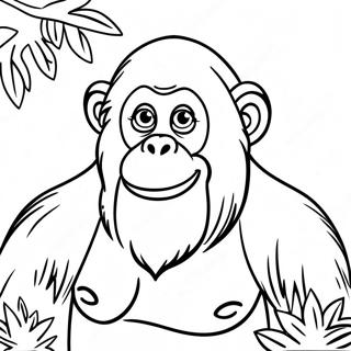 Orangutan Coloring Pages