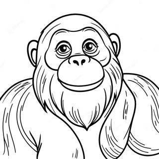 Orangutan Coloring Page 43733-34918