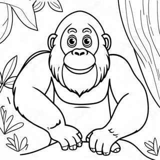 Orangutan Coloring Page 43733-34920