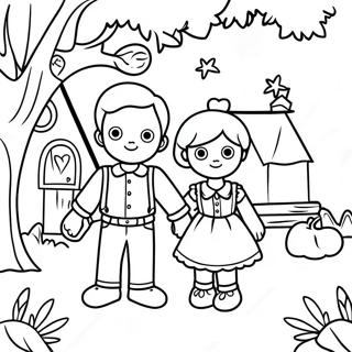 Hansel And Gretel Coloring Page 43743-34931