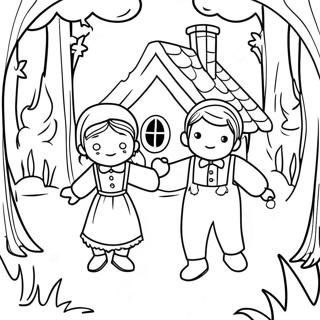 Hansel And Gretel Coloring Page 43743-34932