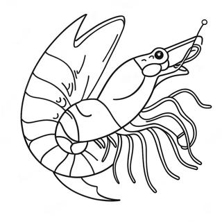 Shrimp Coloring Pages