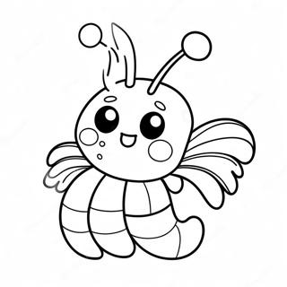 Cute Cartoon Shrimp Coloring Page 43754-34935