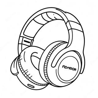 Headphones Coloring Page 43763-34943