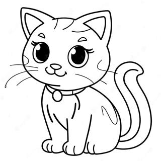 Cat Girl Coloring Page 4376-3615