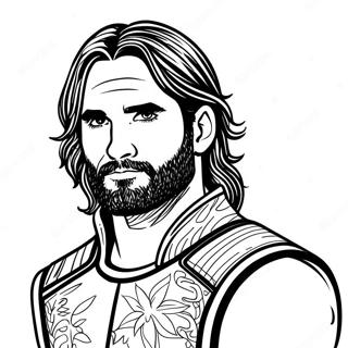 Seth Rollins Wwe Coloring Page 43773-34951