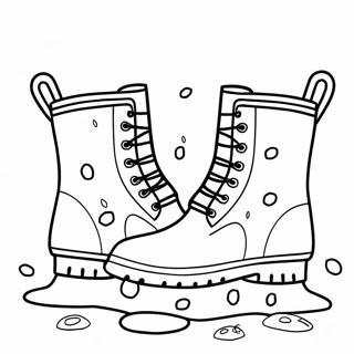 Rain Boots Coloring Pages