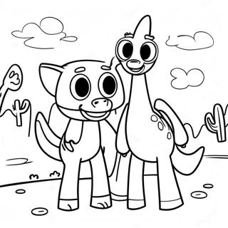 Gumby And Pokey Adventure Coloring Page 43844-35006