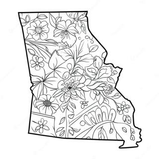 Missouri State Outline Coloring Page 43873-35028