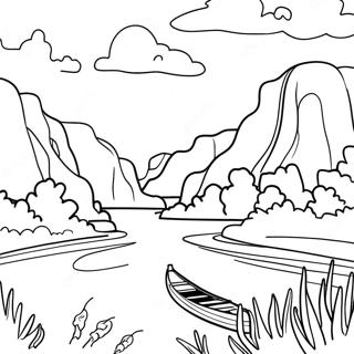 Charming Missouri River Scene Coloring Page 43874-35029