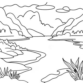 Charming Missouri River Scene Coloring Page 43874-35030