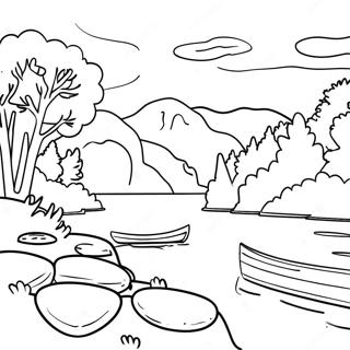 Charming Missouri River Scene Coloring Page 43874-35031