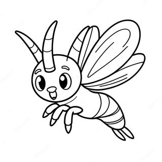 Angry Hornet Flying Coloring Page 43924-35066