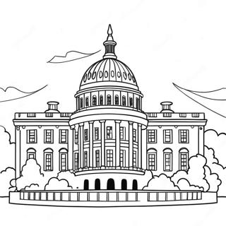 White House Coloring Page 43933-35074