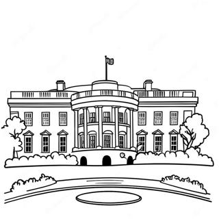 Historic White House Coloring Page 43934-35080