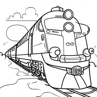 Mighty Express Train Adventure Coloring Page 43974-35113