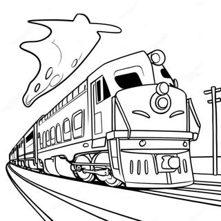 Mighty Express Train Adventure Coloring Page 43974-35116