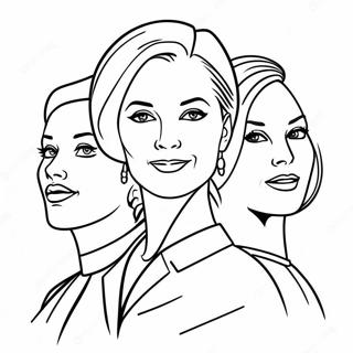 Inspirational Women Leaders Coloring Page 4397-3629