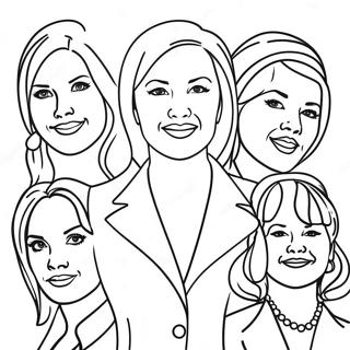 Inspirational Women Leaders Coloring Page 4397-3632