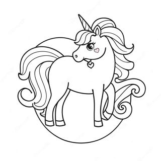 Valentines Unicorn Coloring Page 43983-35109