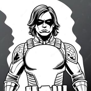 Winter Soldier With Shield Coloring Page 44004-35132