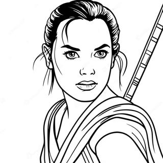 Rey In Action Coloring Page 44014-35153