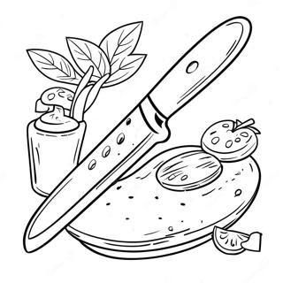 Knife Coloring Page 44033-35150