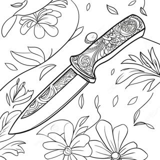 Knife Coloring Page 44033-35151