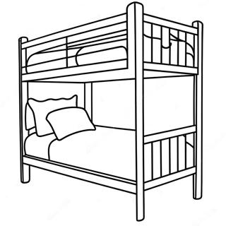 Bunk Bed Coloring Page 44063-35179