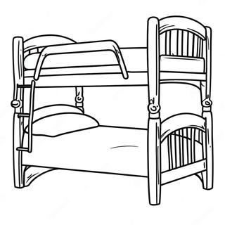 Bunk Bed Coloring Page 44063-35180