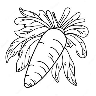 Carrot Coloring Page 4406-3640