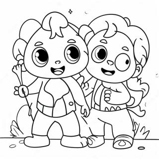 Colorful Project Playtime Characters Coloring Page 44094-35210