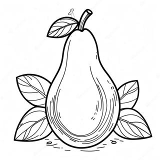 Pear Coloring Pages