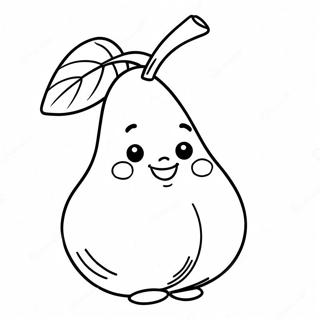 Pear Coloring Pages