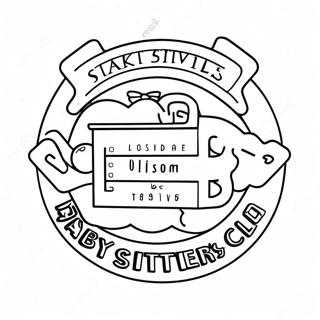 Baby Sitters Club Logo Coloring Page 44143-35243