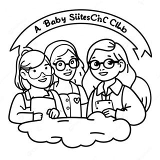 Baby Sitters Club Logo Coloring Page 44143-35244