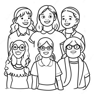 Baby Sitters Club Characters Coloring Page 44144-35245