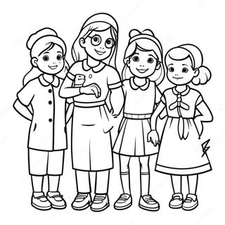 Baby Sitters Club Characters Coloring Page 44144-35246