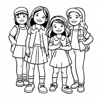 Baby Sitters Club Characters Coloring Page 44144-35248