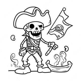 Pirate Skeleton Coloring Page 44163-35255