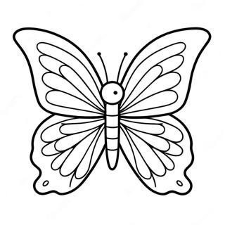 Butterfly Rainbow Coloring Pages