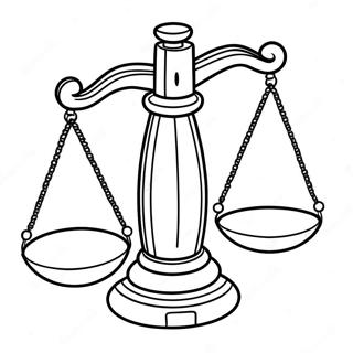 Justice Scales Coloring Page 44174-35269