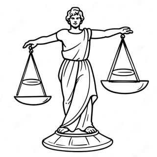 Justice Scales Coloring Page 44174-35270